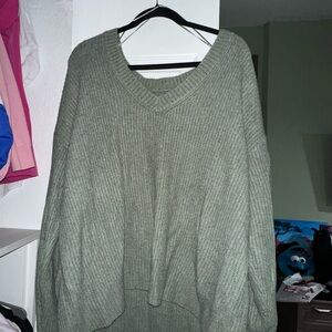 Aeropostale Women's Sage V-Neck Sweater